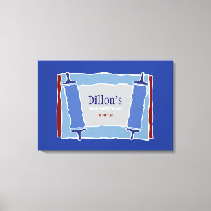 COOL TORAHBar Bat Mitzvah Inloggen Board Canvas Afdruk