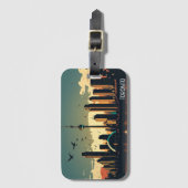 Cool Toronto Canada Skyline Bagagelabel (Voorkant (verticaal))