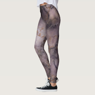 cool trendmarmer-spiegelbeeld goudbruin leggings
