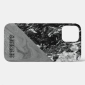 Cool Trendy Black Marble Case-Mate iPhone Case (Achterkant (horizontaal))