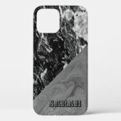Cool Trendy Black Marble Case-Mate iPhone Case (Achterkant)
