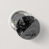 Cool Trendy Black Marble Ronde Button 3,2 Cm (Voorkant /achterkant)