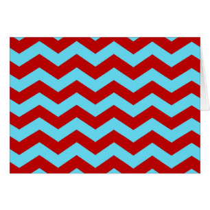 Cool Trendy Blauwgroen Turquoise Red Chevron Zigza