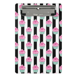 Cool Trendy Bleck en Withe, Cup Cakes Mini Klembord