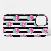 Cool Trendy Bleck en Withe iPhone Hoesje (Achterkant horizontaal)