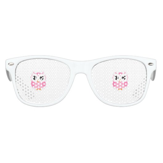 Cool Trendy Cartoon Owl Kinder Zonnebril (Voorkant)