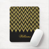 Cool trendy chevron zigzaggoufaux glitter muismat (Met muis)