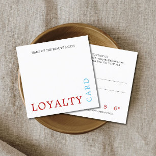 Cool Trendy Colorful Beauty Loyalty-Kaart Klantenkaartje