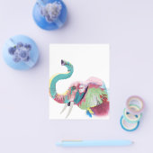 Cool Trendy Kleurrijke Olifant Flyer (Enkel)