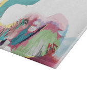 Cool Trendy Kleurrijke Olifant Snijplank (Hoek)