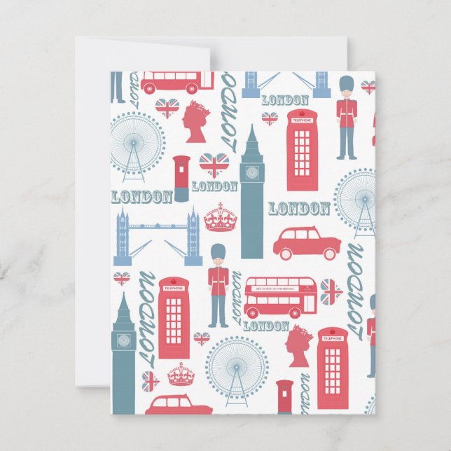 Cool trendy  London landmark illustraties (Voorkant)