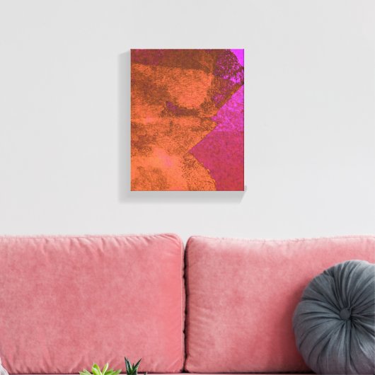 Cool trendy Madrid Abstract modern design Canvas Afdruk (Insitu (Woonkamer))