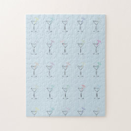 Cool Trendy Martini Glasses Legpuzzel