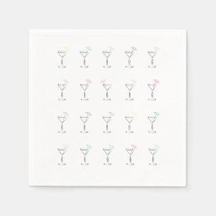 Cool Trendy Martini Glasses Servet