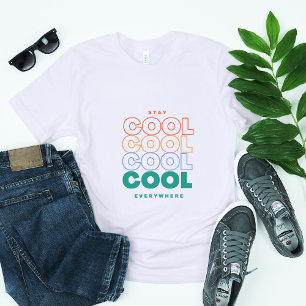 Cool - Trendy minimalistisch typografisch ontwerp T-shirt