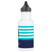 Cool & Trendy Nautical Anchor Design Custom Waterfles (Rechts)