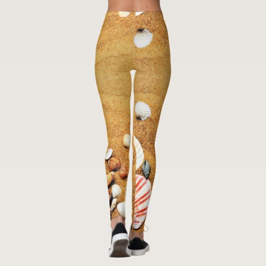 Cool & Trendy Neem het strand met u Vrouwen Leggings (Achterkant)