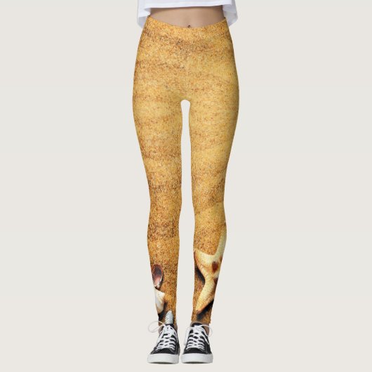 Cool & Trendy Neem het strand met u Vrouwen Leggings (Voorkant)