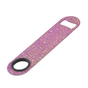 Cool Trendy Paarse Glitter Speed Flessenopener