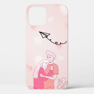 Cool Trendy Pink Couple Hoesje-Mate iPhone Case