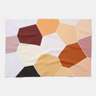 Cool Trendy Red Oranje Yellow Pattern Theedoek