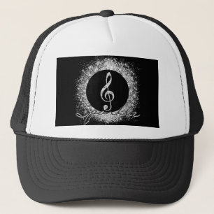 Cool trendy sparkles glitter stof treble cleet trucker pet