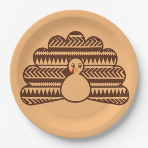 " cool trendy thankful feestdagen turkey Thanksgiv Papieren Bordje