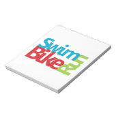 Cool Triathlon-ontwerp Notitieblok (Gedraaid)