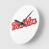 Cool Triathlon-ontwerp Ronde Klok (Hoek)