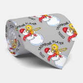 Cool Trombone Player Stropdas (Opgerold)