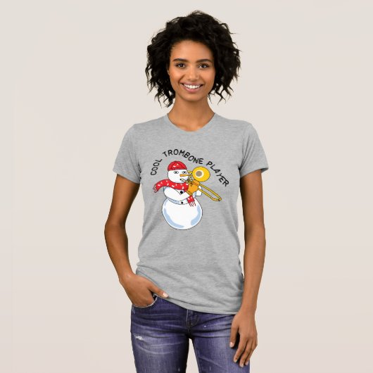 Cool Trombone Player T-shirt (Voorkant volledig)