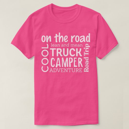 Cool Truck Camper T-shirt (Design voorkant)