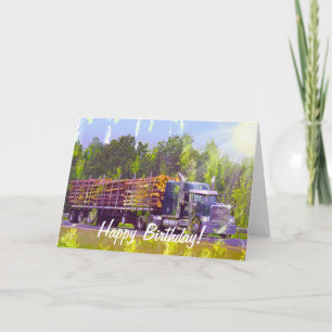COOL TRUCK Funny Trucker Cartes d'anniversaire