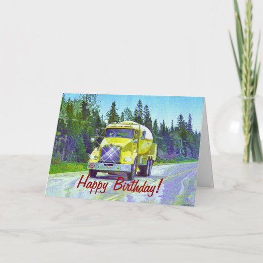 COOL TRUCK Funny Trucker Cartes d'anniversaire (Devant)