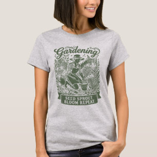 Cool Tuinier Zaad Kiem Bloem Herhaal Cadeau voor T-shirt
