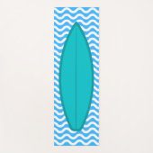 Cool Turquoise Blue Waves Surfing Yoga Mat (Voorkant)