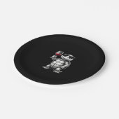 cool turtle drinking red wine art print_1 (1) papieren bordje (Gekanteld)
