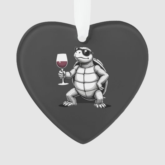 cool turtle drinking red wine art print_1 (4) (devant)