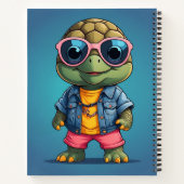 Cool Turtle Persoonlijk  Notitieboek (Achterkant)