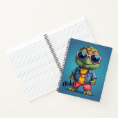 Cool Turtle Persoonlijk  Notitieboek (Binnen)
