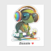 Cool Turtle Sticker (Vel)