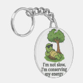 Cool Turtle Sticker Sleutelhanger (Voorkant Links)