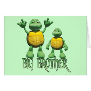 Cool Turtles Big Brother Blank Kaart