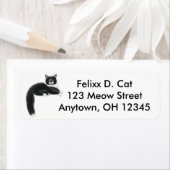 Cool Tuxedo Cat Label (Insitu)