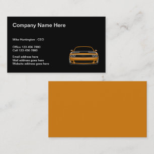Cool Tweedehands Auto Dealer Eenvoudige Visitekaar Visitekaartje