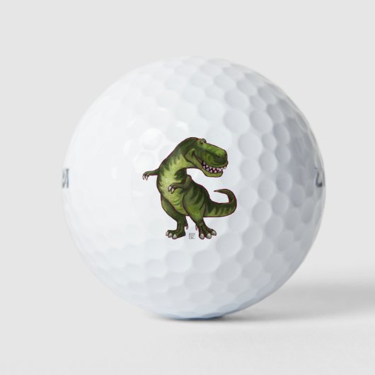 Cool Tyrannosaurus Rex Art Pack de balles de golf (Devant)