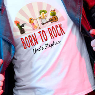 Cool Uncle Gift - Geboren om Rock Fun Veggie T-shirt
