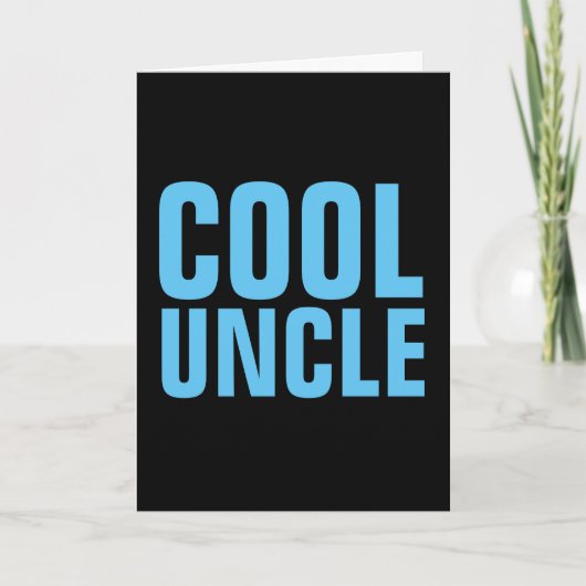 COOL UNCLE HAPPY BIRTHDAY-WENSKAARTEN KAART (Voorkant)