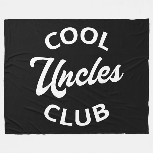 Cool Uncles Club I Fleece Deken (Voorkant (Horizontaal))