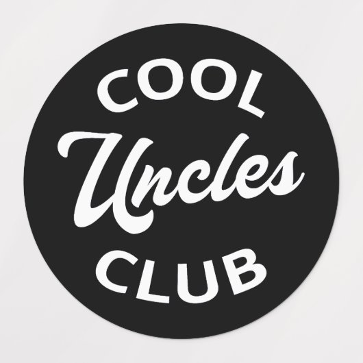 Cool Uncles Club I Labels (Design 1)